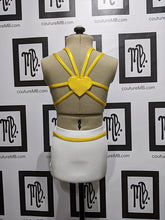 2 two piece heart with straps