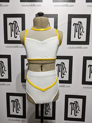 2 two piece heart with straps