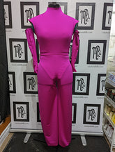 Unitard with gauntlets and zipper