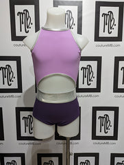 Leotard with opening