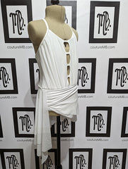 Leotard with skirt and roushing