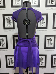 Sparkle leotard with cap sleeves, skirt & overlays