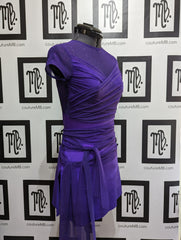 Sparkle leotard with cap sleeves, skirt & overlays