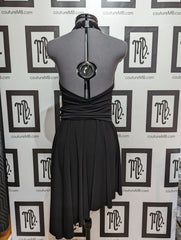 Leotard dress with roushing