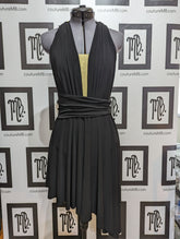 Leotard dress with roushing