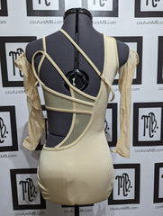 Layered leotard & gauntlets