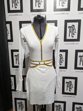 Elvis leotard with skirt & high collar