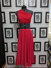 2 two piece with overlay & long skirt