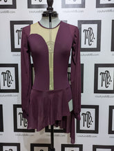 Asymmetrical deep dive with sleeves & skirt
