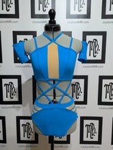 Upwards two piece with straps & wrist cuffs