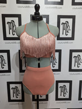 2 two piece with fringe tassel