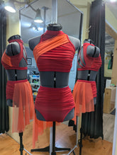 2 two piece skirt with overlay