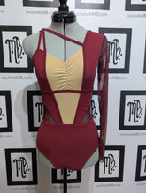 Complex angle single sleeve leotard - dance costume base