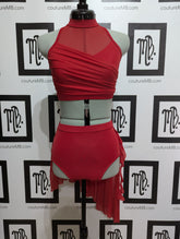 Snakey skirt roushed 2 piece - dance costume base