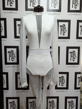 Leotard mesh legging sleeves