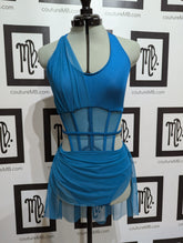 Corset halter faux leo