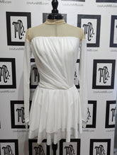 Dress with attached leotard and sleeves