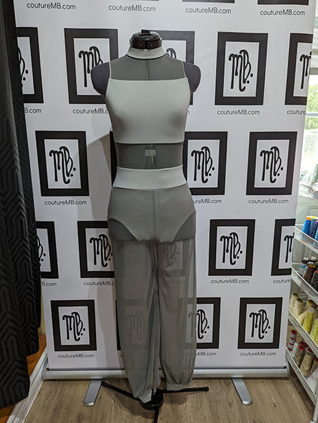 Grey gray unitard MB 28 (adult medium)