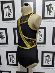 Black & gold leotard (child small)