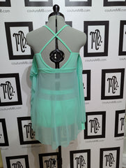 Loving it two piece with mesh & sleeves