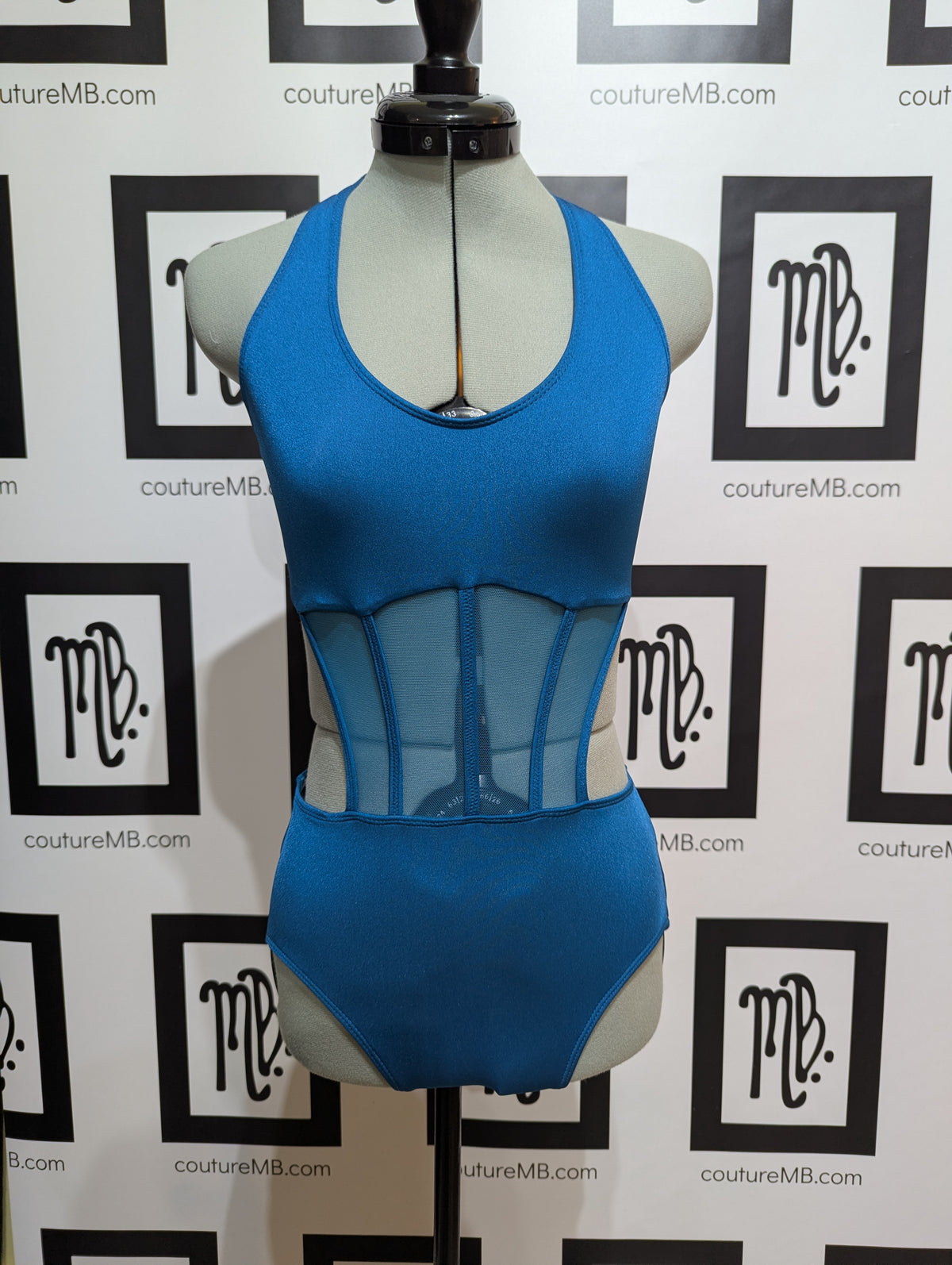Corset halter faux leo