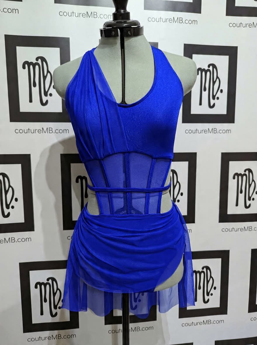 Corset halter faux leo