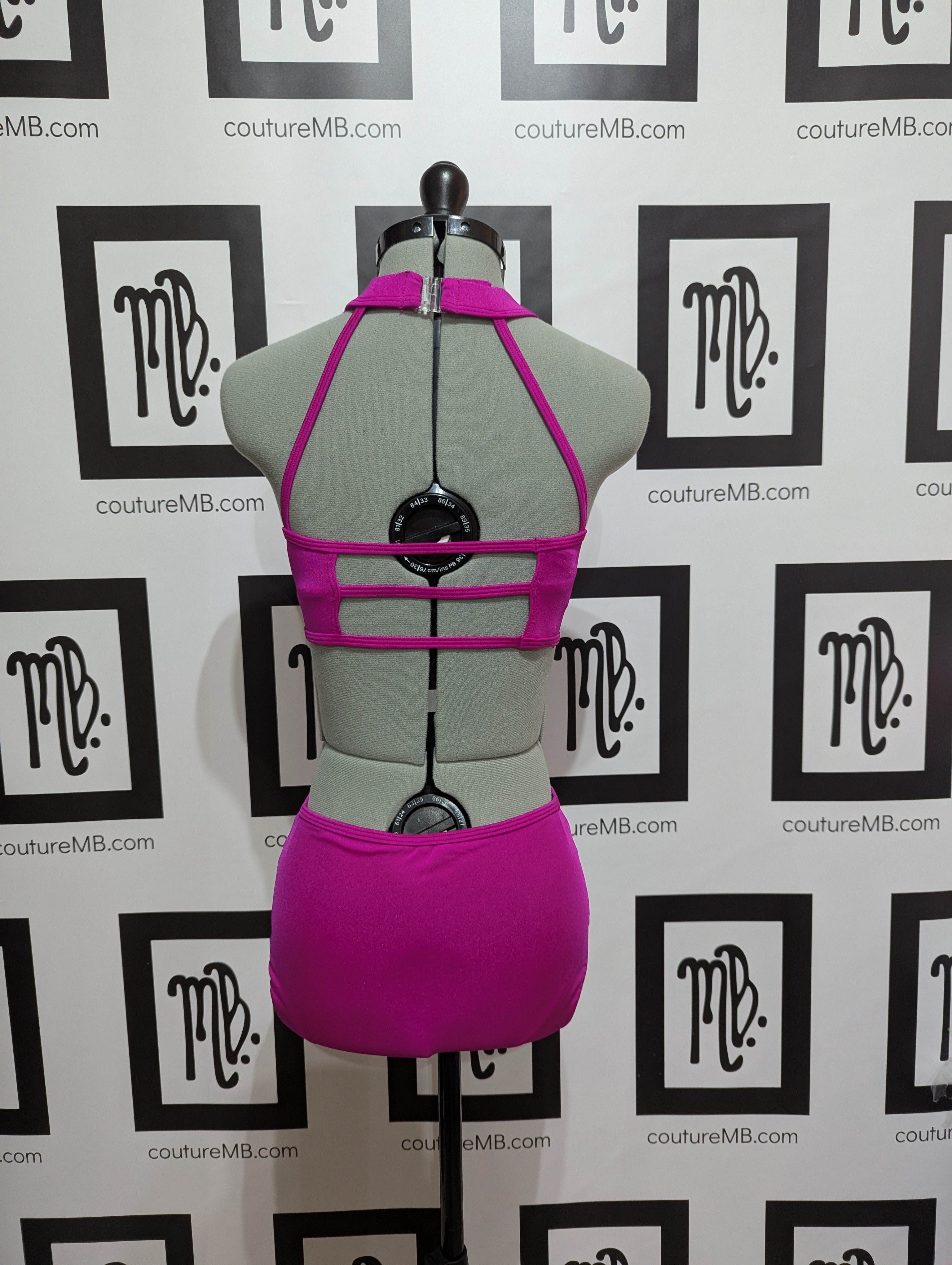 Side cutout leotard with nude mesh & roushing