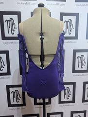 Off the shoulder scrunch leotard