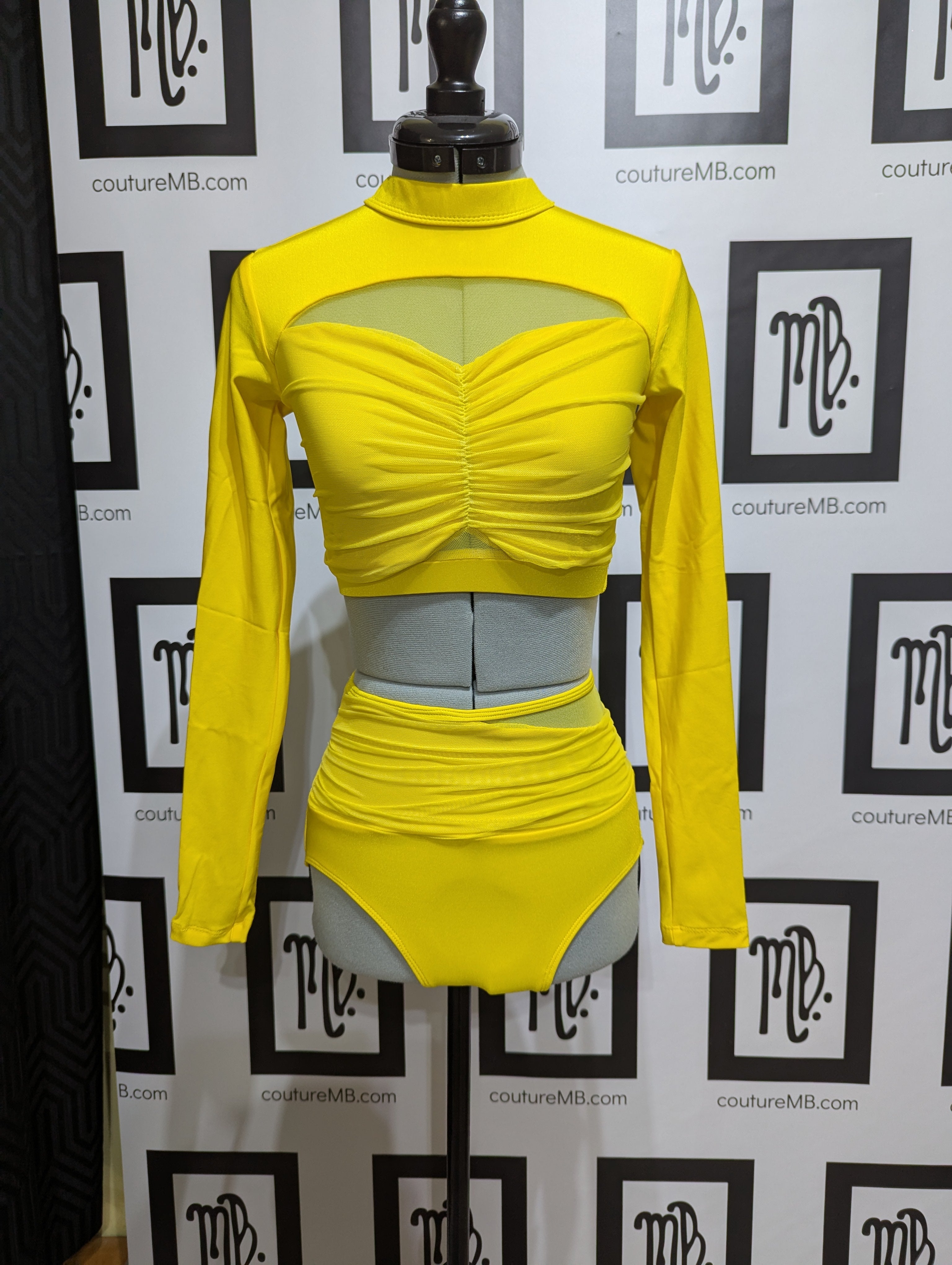 Cool base 2-piece sleeves & roushing - dance costume base