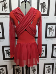 Slit sleeve leo with symmetrical mesh overlays