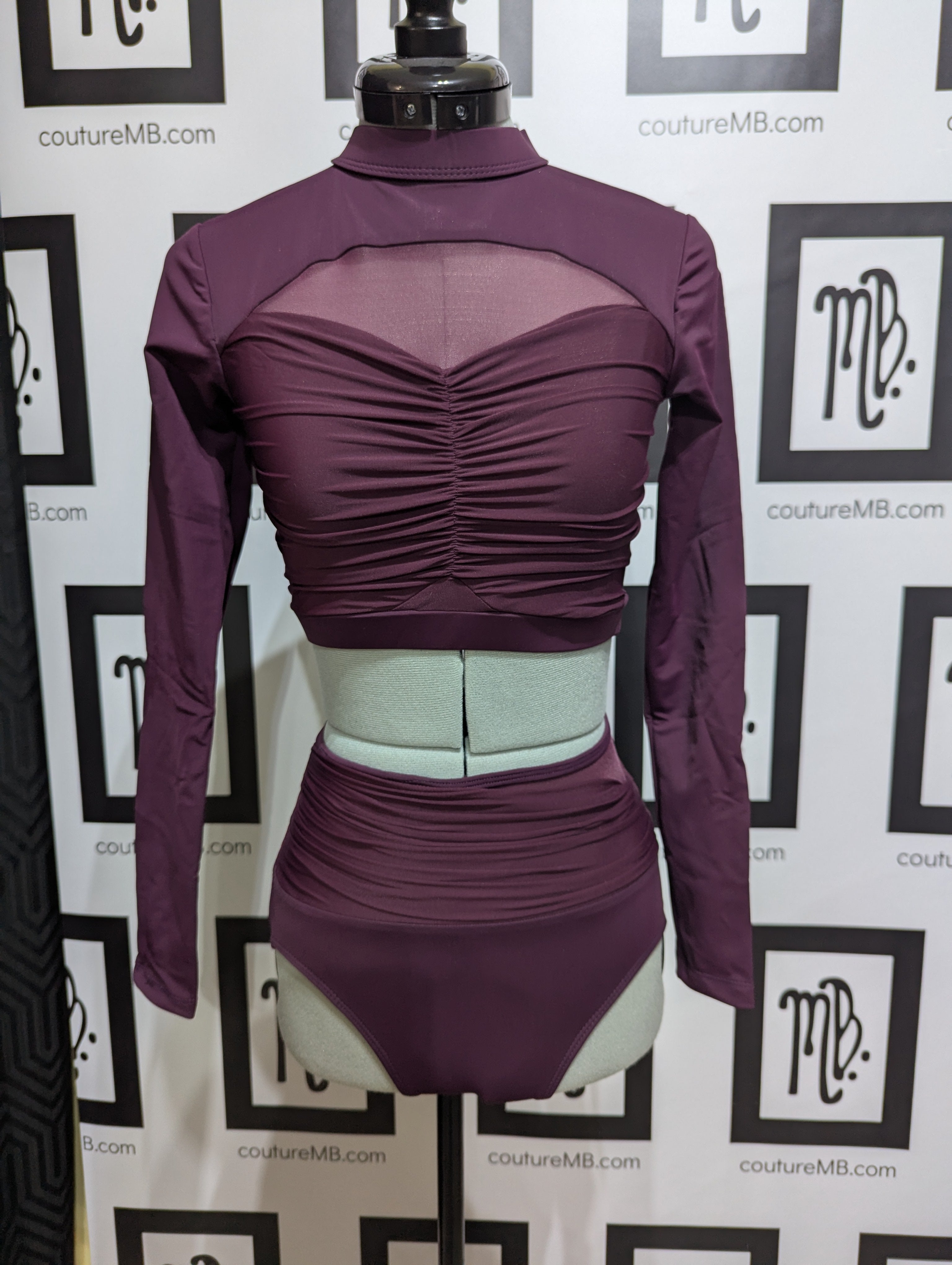 Cool base 2-piece sleeves & roushing - dance costume base
