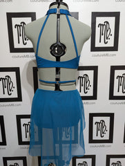 Corset halter faux leo