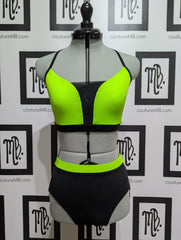 Neon contrast 2 piece
