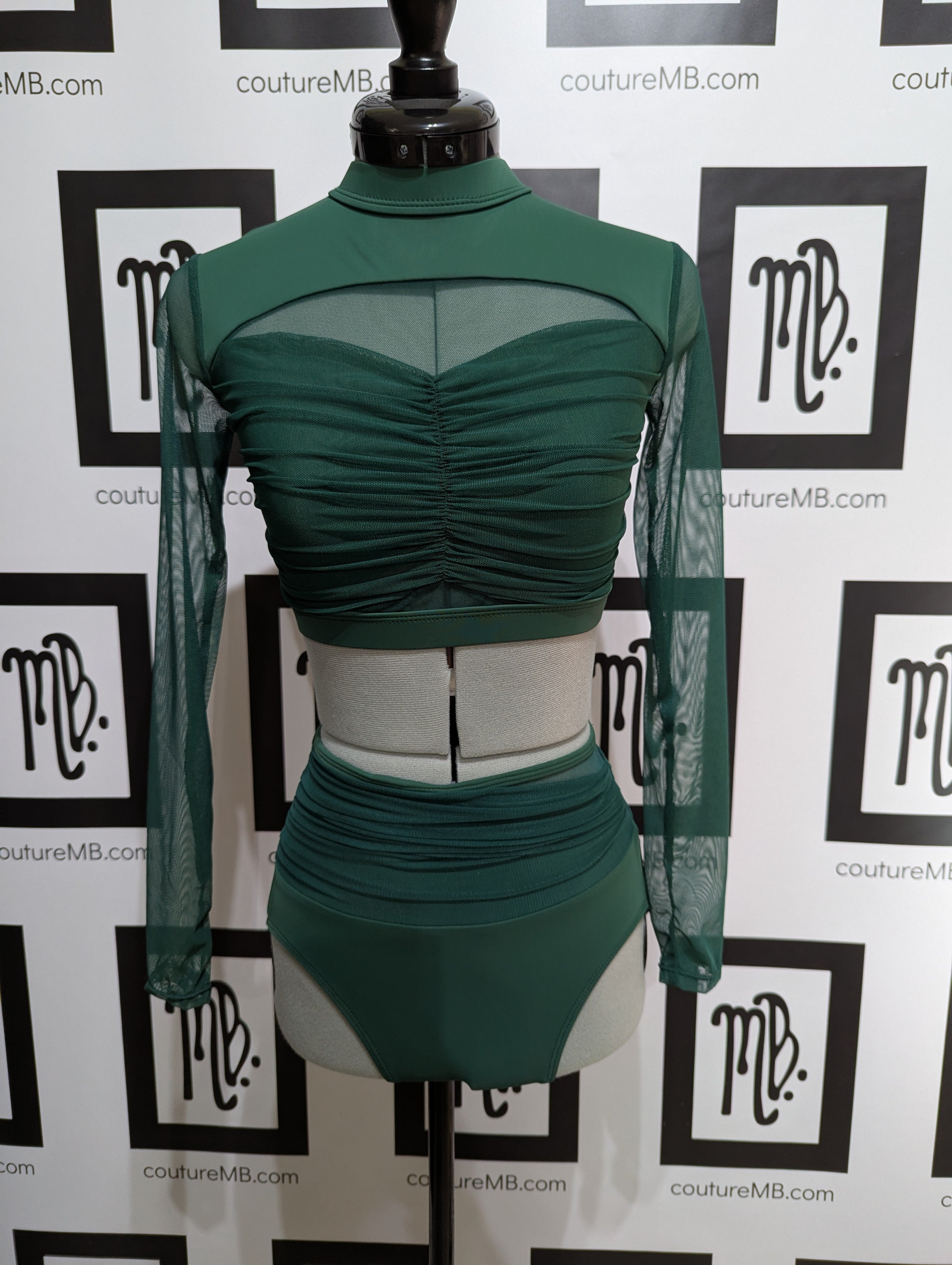 Cool base 2-piece sleeves & roushing - dance costume base
